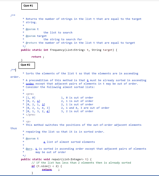 (Solved) Que 1 Returns Number Strings List T Equal Target String