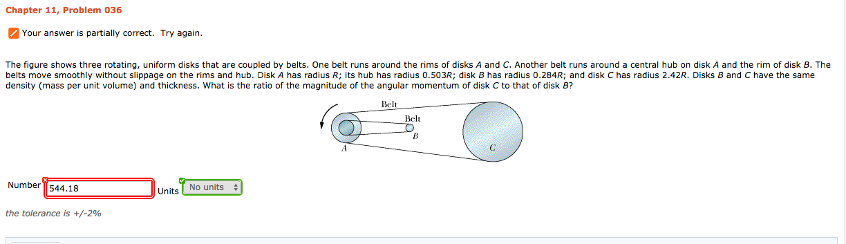 Solved The Figure Shows Three Rotating Uniform Disks That 1939