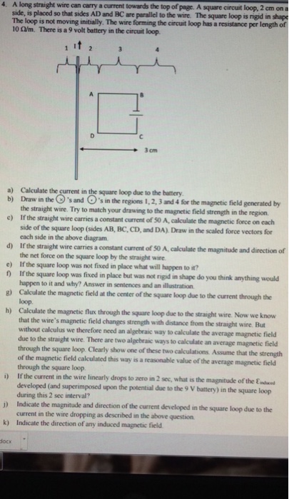Solved Calculate the current in the square loop due to the | Chegg.com