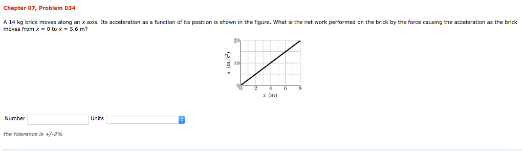 Solved Chapter 07, Problem 034 A 14 Kg Brick Moves Along An 