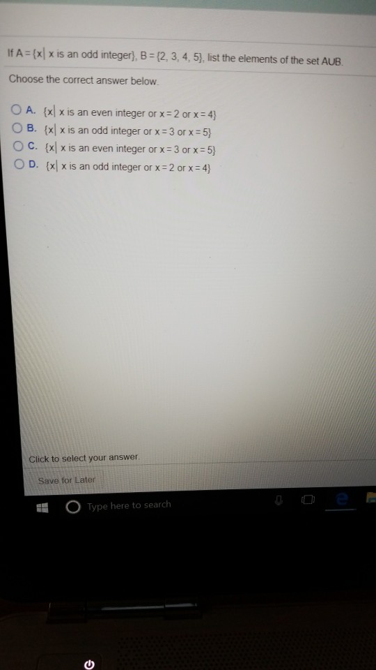 Solved lf A3(x1 x is an odd integer)、8-(2, 3, 4, 5), list | Chegg.com