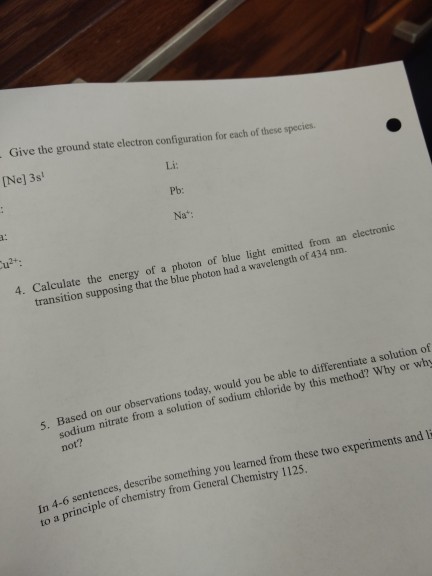 calculate the energy of a photon of blue light