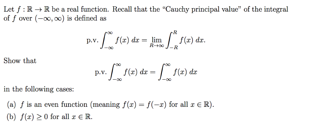 Solved Let f: R rightarrow R be a real function. Recall that | Chegg.com