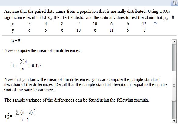 Population Variance Sample Problem