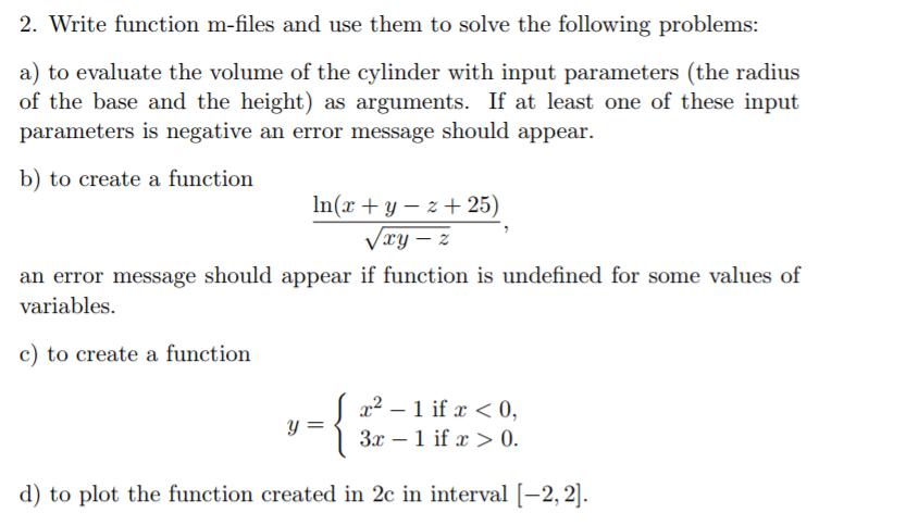 Solved Write function 111-files and use them to solve the | Chegg.com