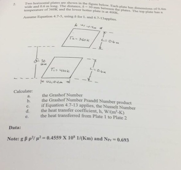 Solved Two horizontal plates are shown in the figure below.