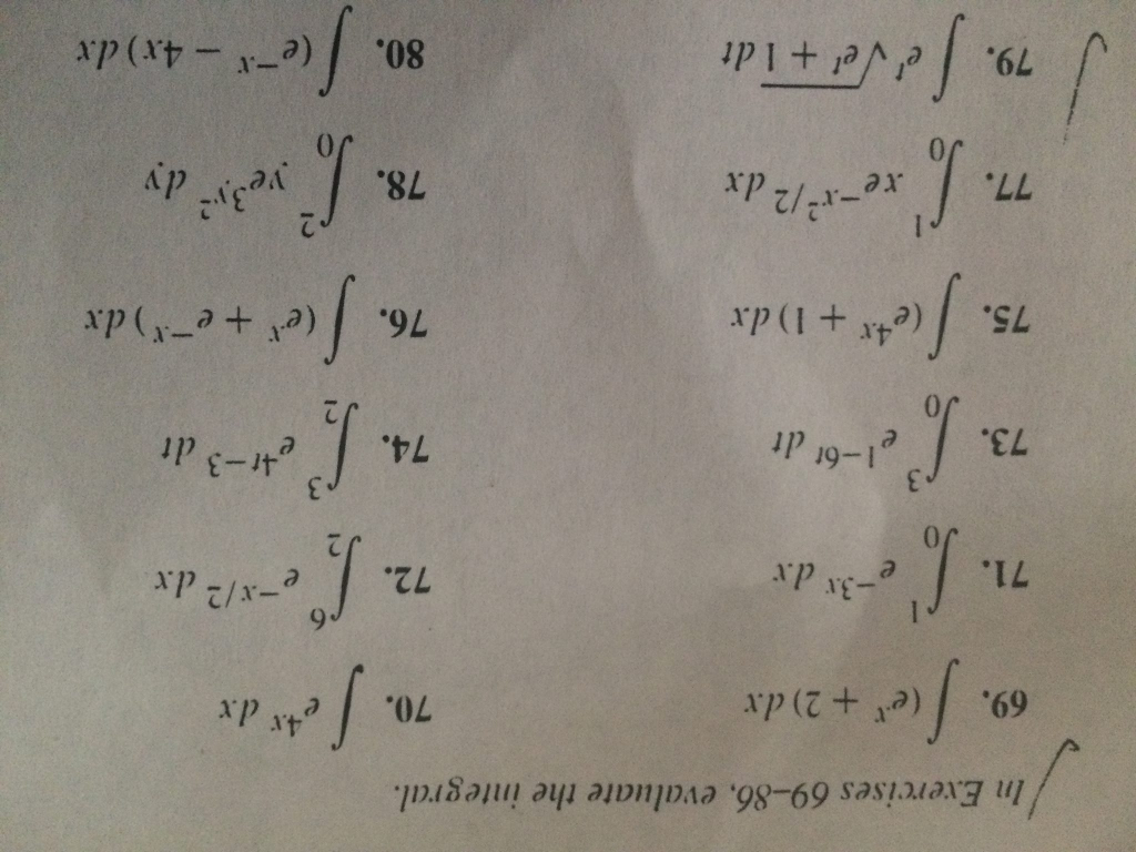 proof integral e x 2