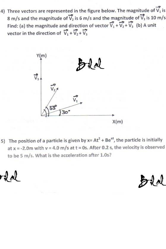 Solved Three vectors are represented in the figure below. | Chegg.com