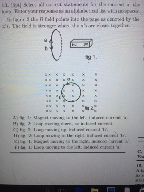 Solved Select all correct statements for the current in the | Chegg.com
