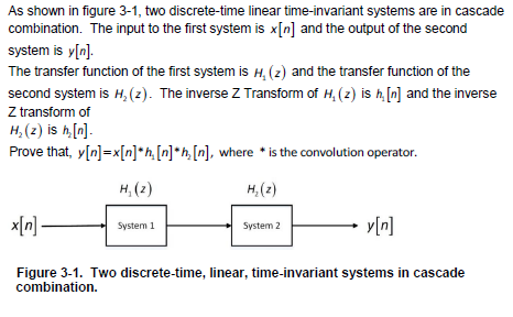 Solved As Shown In Figure 3-1, Two Discrete-time Linear | Chegg.com