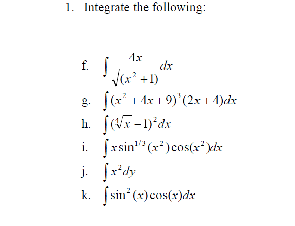 integration of x 2 x 4 x 2 1 dx