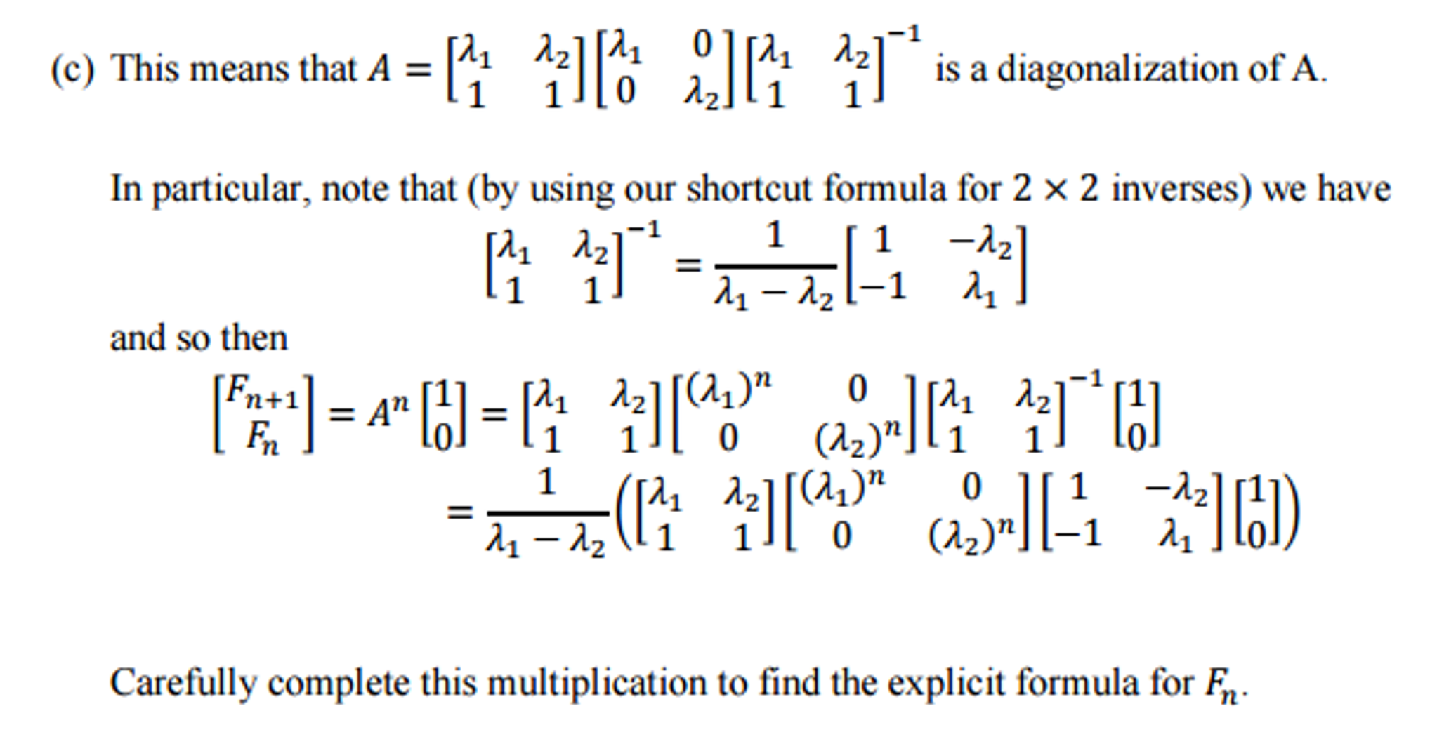 fibonacci sequence formula
