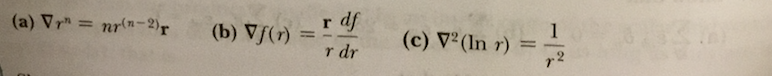 Nabla R Math Solved Show that: nabla r^n = nr^(n - 2)r nabla f(r) = r/e | Chegg.com