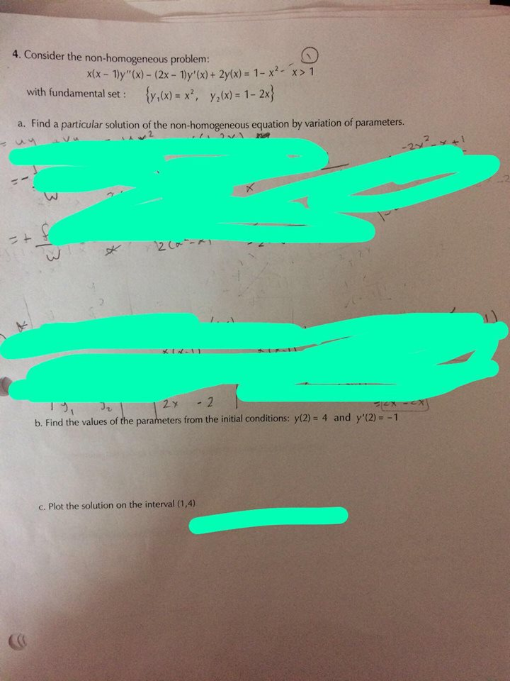 Solved Us Problem 1 Y X 2x 1 Y X 2y X 1 9 X 1