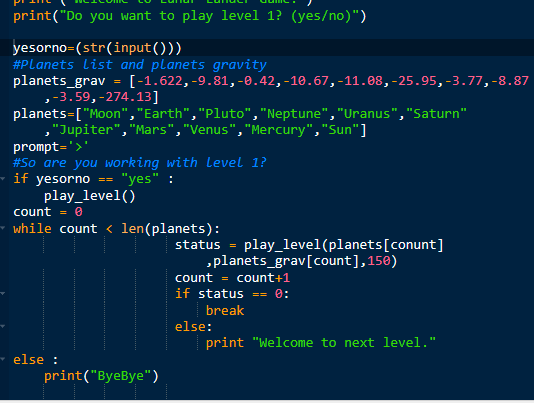 5 Example 2 Welcome to Lunar Lander Game Do you want | Chegg.com