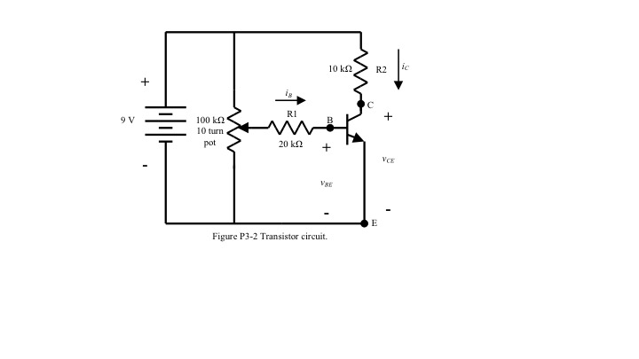 Solved Construct the circuit of figure P3-2 using the | Chegg.com