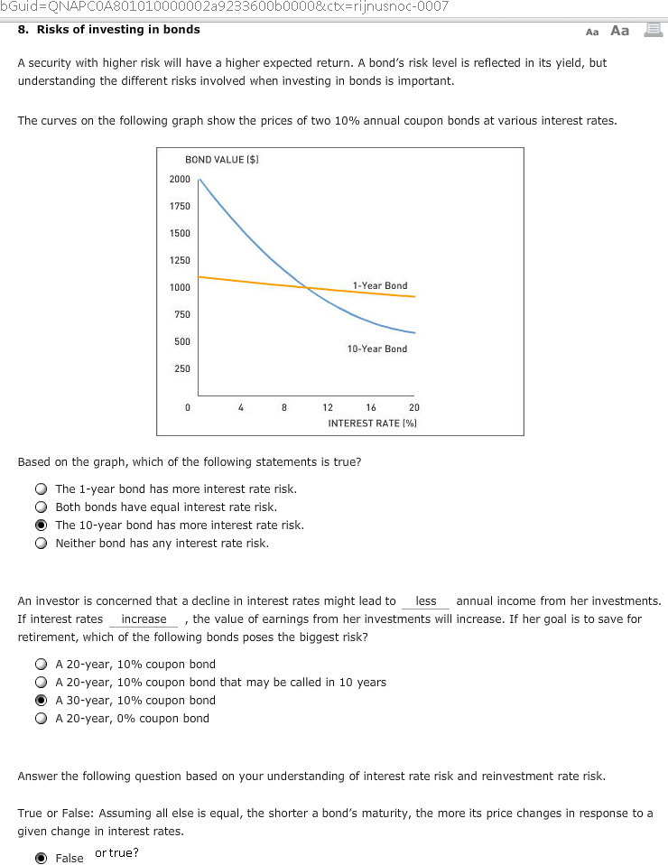 Solved A security with higher risk will have a higher | Chegg.com