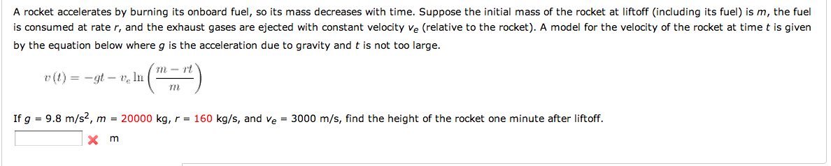 A Rocket Accelerates By Burning Its Onboard Fuel So Chegg Com