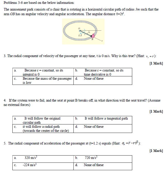 Solved Part I Choose the correct answer (SD) [14 Marks] | Chegg.com