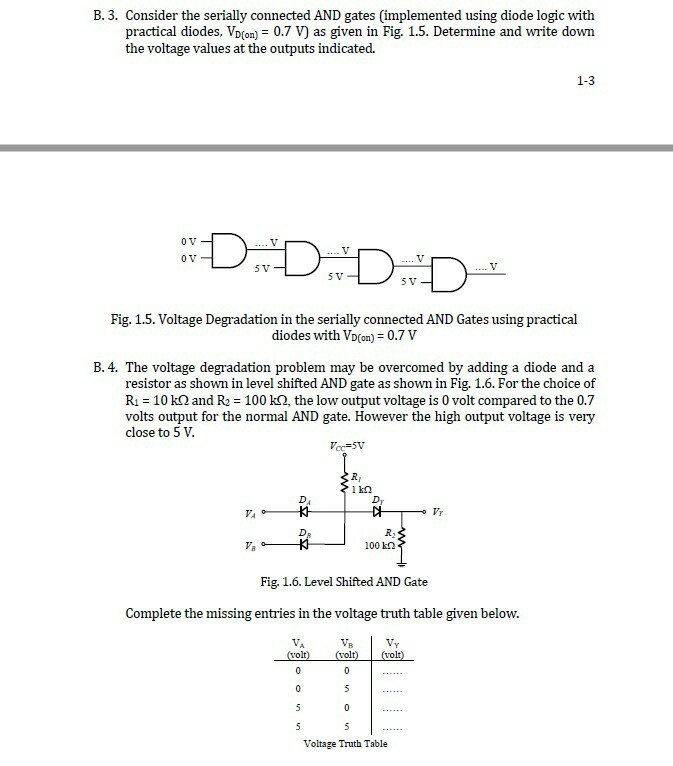 Solved B. 1. Consider the OR gate implemented using