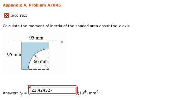 calculate moment of inertia from slope