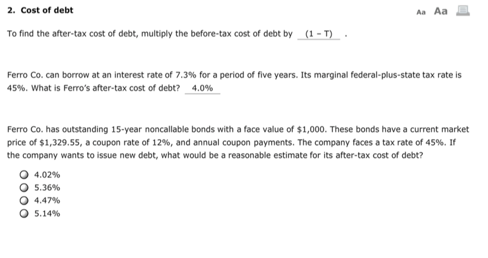 solved-to-find-the-after-tax-cost-of-debt-multiply-the-chegg