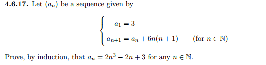 Solved 4.6.17. Let (an) be a sequence given by a1 = 3 f31 : | Chegg.com