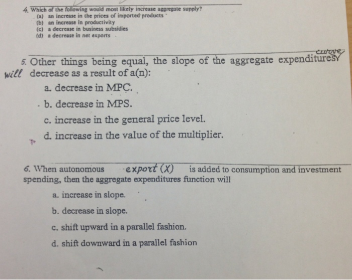 Solved 4 Which of the following would most likely increase | Chegg.com