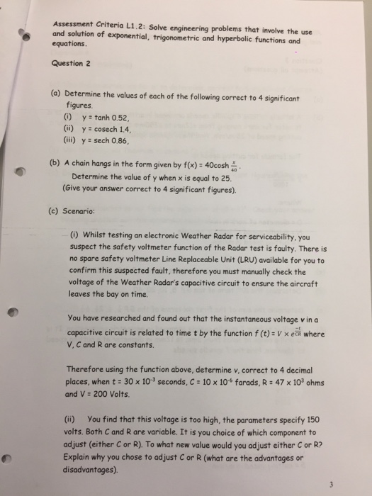 Solved Determine the values of cach of the following correct | Chegg.com