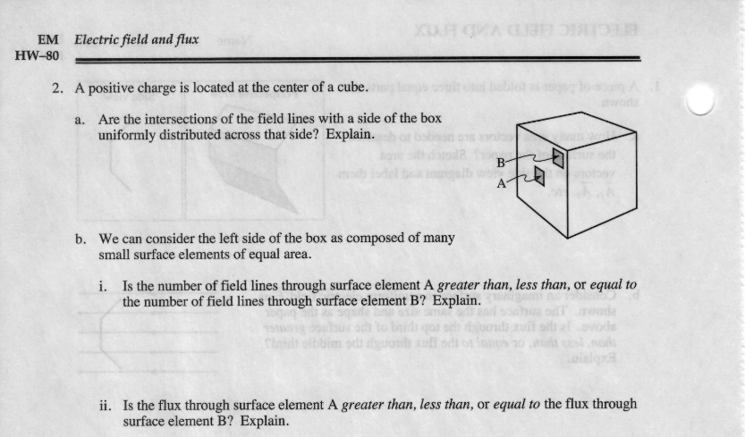 Solved ELECTRIC FIELD AND FLUX EM HW-79 Name 1. A piece of | Chegg.com