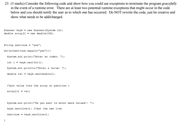 Solved Consider the following code and show how you could