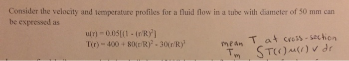 Solved Consider the velocity and temperature profiles for a | Chegg.com