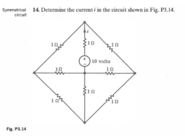 Solved Determine the current i in the circuit shown in Fig. | Chegg.com