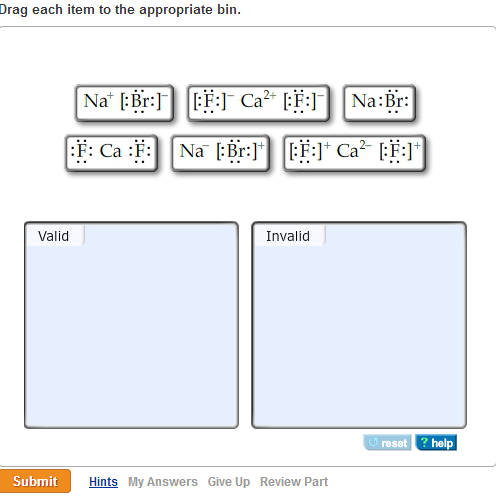 Which Of The Following Are Valid Ionic Lewis Chegg 