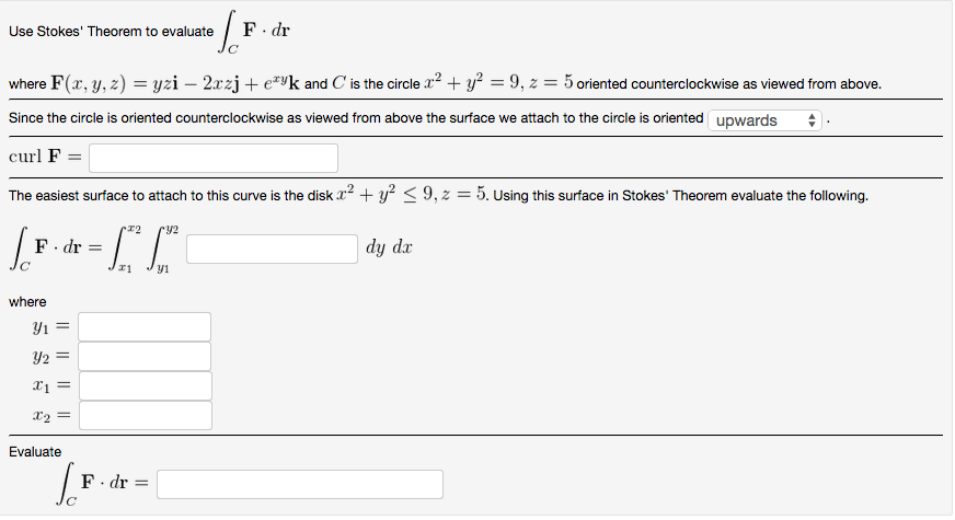 Solved Use Stokes Theorem To Evaluate F Dr Where F Y Z