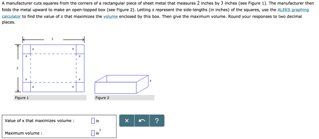 Solved A manufacturer cuts squares from the corners of a | Chegg.com