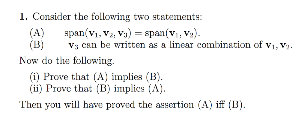 Solved Consider The Following Two Statements: (A) | Chegg.com