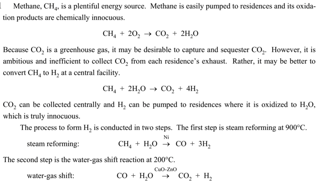 Methane, CH_4, is a plentiful energy source. Methane | Chegg.com