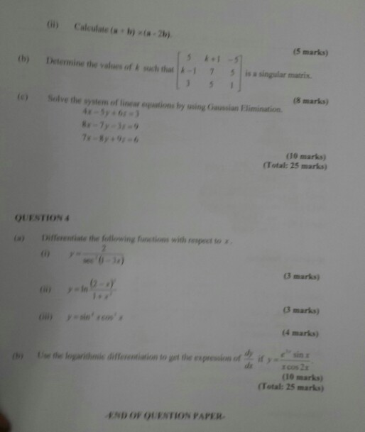 Solved Calculates (a + B) Times (a + 2b) Determine The | Chegg.com