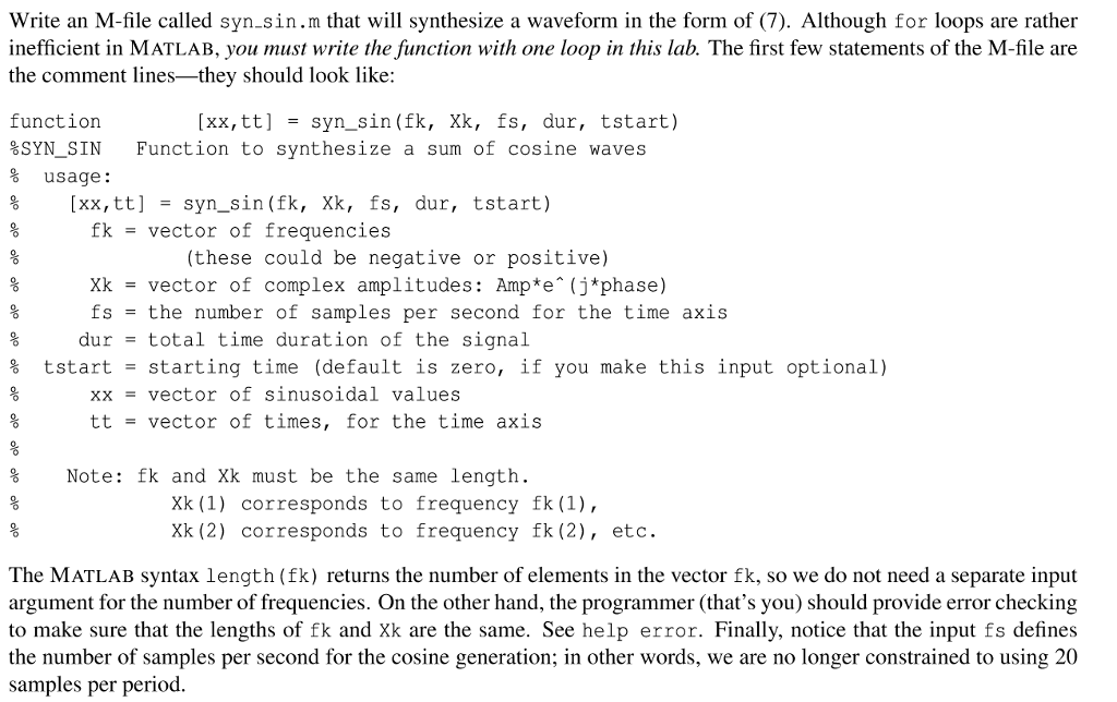 Solved I need to write this in MATLAB. please help me write | Chegg.com