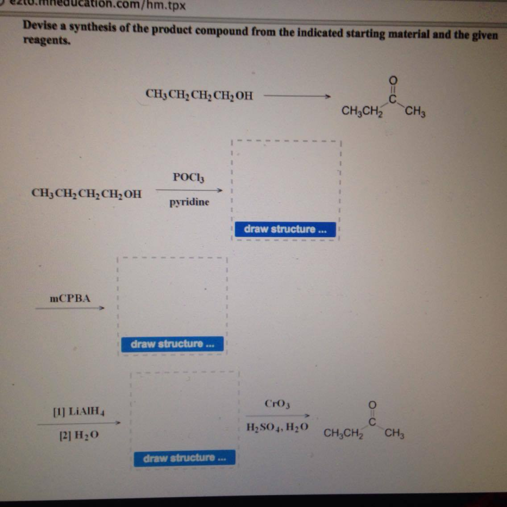 Solved Devise A Synthesis Of The Product Compound From The | Chegg.com