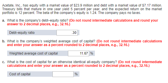 solved-acetate-inc-has-equity-with-a-market-value-of-chegg