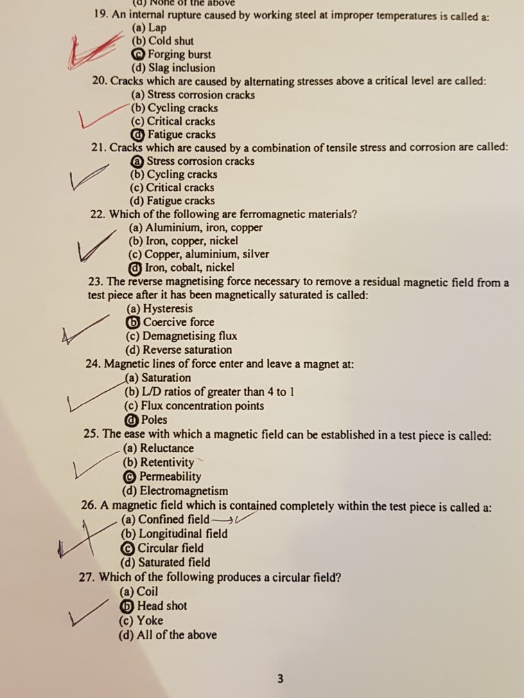 Solved Read Each Question Carefully And Select The One Best