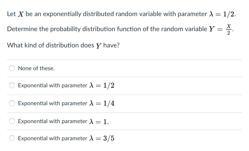 solved problems on exponential random variable