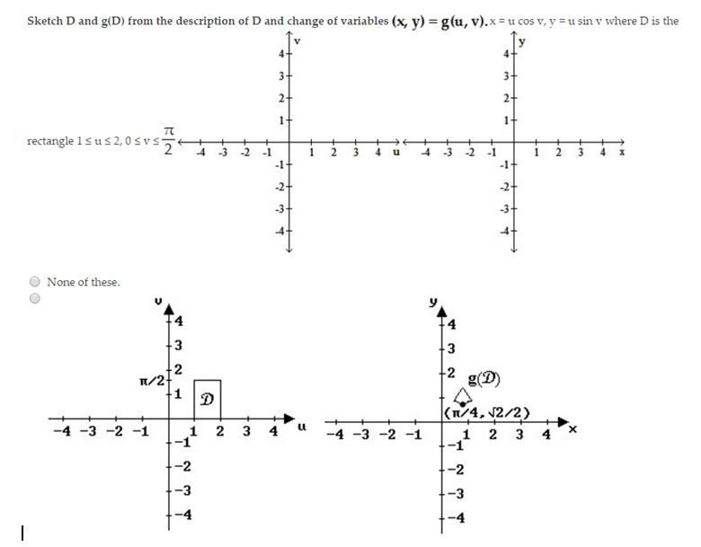 Solved Sketch D and g(D) from the description of D and | Chegg.com