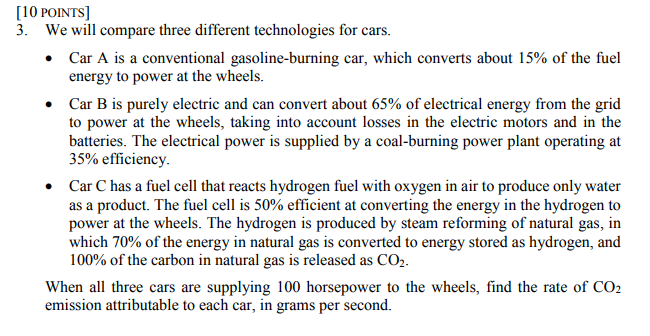 Solved [10 POINTS] 3. We will compare three different | Chegg.com