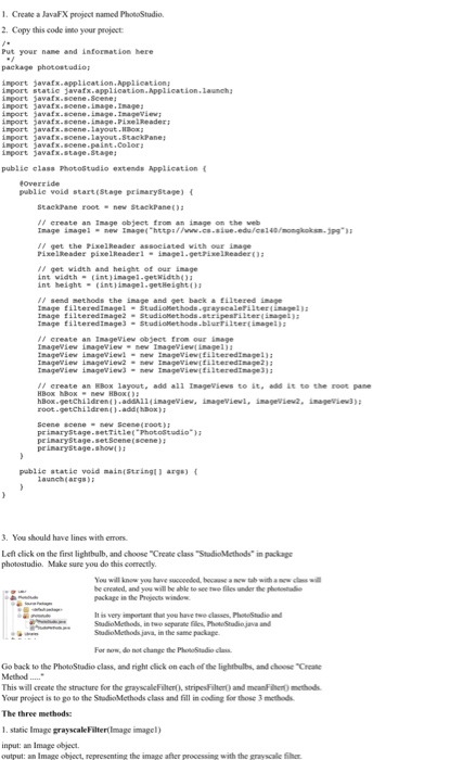 Java Program updated.. Not how to fix the blur. They | Chegg.com