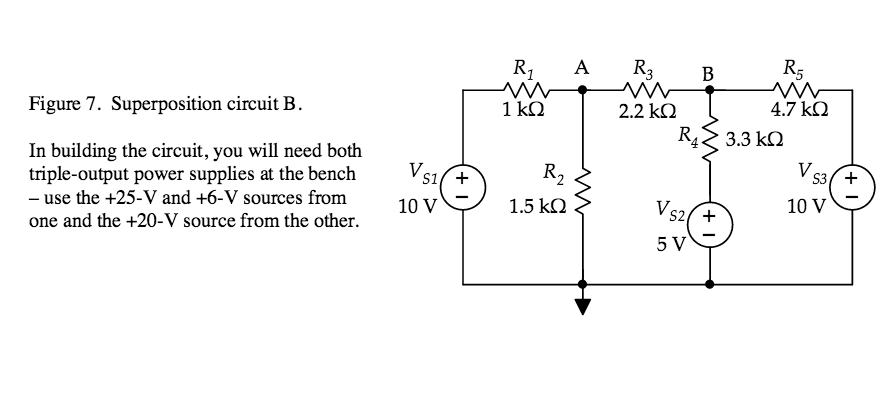 Solved Superposition Circuit B. In Building The Circuit, | Chegg.com