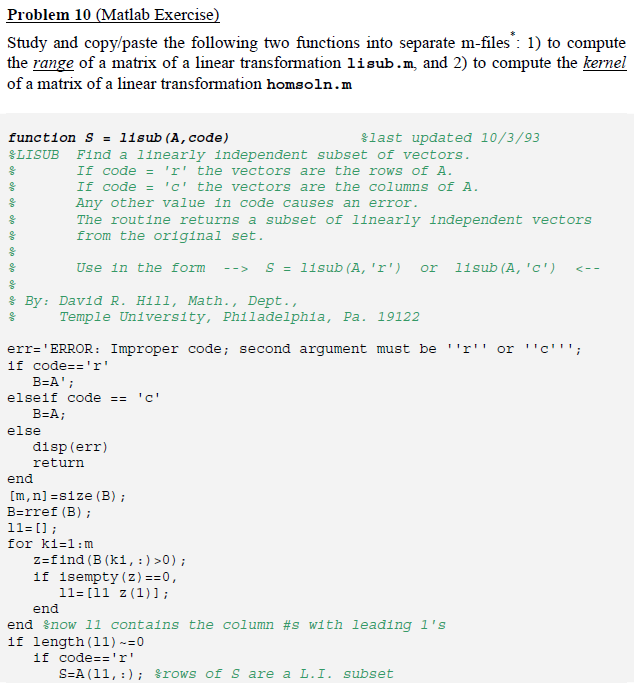 We can figure out how to use these matlab functions | Chegg.com