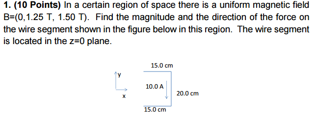 Solved In a certain region of space there is a uniform | Chegg.com